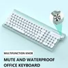 Conjunto de teclado e mouse para jogos Bluetooth sem fio recarregável 102 teclas Mudo bonito e ultrafino Adequado para jogos de escritório doméstico 170v