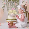 Andere feestelijke feestartikelen Happy Pasen Acryl Cake Toppers Leuke Roze Lange Oor Vlag Kids Verjaardag Decoratie