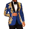 Classique Hommes Golden Applique Séquins brillants Blazer Hommes Suit Tuxedos pour Wedding Grooms Custom Custom Maked Jacket + Pantalon noir Convient à Blaz