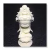 Guanyin Bodhisattva-versione cartoon Modello decorativo in miniatura della statua del BuddhaArte moderna GuanyinStatua decorativa per la casa 210318