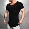 Uomini Spring Sporting Top Maglie magliette per magliette estate a maniche corte fitness maglietta da uomo in cotone abbigliamento maglietta sportiva 112