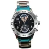 Zegarek na rękę dla mężczyzn Ruch kwarcowy Casual Business Mens Designer Watches Montre de Luxe ze stali nierdzewnej Ziemia Earth228i