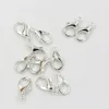 400Pcs 10 /12/ 14 / 16mm Silver Plated Alloy Lobster Clasp Hooks Fashion Jewelry Findings For DIY Bracelet Chain Necklace