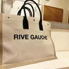 أعلى مقبض النساء حقائب اليد Rive Gauche Shopper حقيبة كبيرة من القماش اليدوية الأزياء الأزياء أكياس الشاطئ