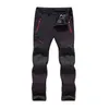Autumn Winter Men Outdoor Pants Plus Size Fleece Warm Waterproof Windproof Breathable Trousers Sports Hiking Cargo Pants Men 6XL 220108