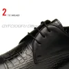 Mens formale Schuhe Echtes Leder Oxford Schuhe für Männer Ankleiden Hochzeit Brugues Büro Black Lace Up Herren Kappe Zehenkleid Schuhe