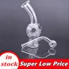 mini Dab Rig Bong in vetro Tubi per l'acqua banger bowl Heady Mini cera Oil Rigs piccolo gorgogliatore Narghilè bicchiere bong 2 pezzi