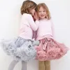 スカートファッションの女の子の誕生日の服装子供ピンクチュチュ子供赤ちゃんふわふわのPettiskirts puffyチュールスカート