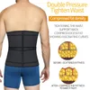 Men's Body Shapers Latex Waist Trainer For Man Workout Fitness Shapewear Fajas Sweat Belt Shaper Corset Sauna Fat Burning Tri2887