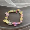 Beaded Strands Bohemia Colorful Transparent Natural Crystal Resin Butterfly Handmade Beaded Bracelet For Women Girl Beach Party A7442322