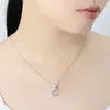 Santuzza Silver Pendant for Women Pure 925 Sterling Silver Shiny White Panther Green Black Spinel Delicate Party Fine Jewelry 21031830892