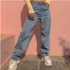 2021 nouveau automne et hiver mode décontracté denim pantalon petit ami mode femmes jean taille haute tendance jean femmes X0621