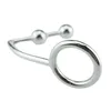 Anal Hook Stainless Steel With Ball Hole Metal Butt Plug Anal Dilator Sex Toys for Men Women 40/45/50mm