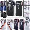 2 koszulki Kawhi Los Jersey Leonard Angeles koszulki męskie Paul 13 George koszulki do koszykówki S-XXL niebieski czarny biały szyte