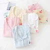 Fresh Peach Sweet Sleepwear Femmes Pyjamas Ensembles Printemps Japonais 100% coton à manches longues Pyjamas Homewear 210809