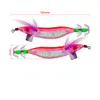 New Arrival 5 color 10cm 8.1g Squid Jigs Saltwater Fishing Lure 5pcs Shrimp Prawn Luminous for Cuttlefish Octopus Fishing Lures Kit /500pcs