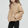 Jocoo Jolee Cappotto invernale imbottito Donna Spessore caldo PU Ecopelle Capispalla allentato Parka Coreano Carino Cerniera con cappuccio Giubbotti 210518