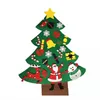 Árvore de Natal DIY sentiu Handwork Christmas-tree crianças brinquedos presentes artificiais decoração parede bebê presente educacional wll436