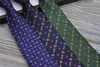 Cravatte di seta da uomo nuove di zecca cravatta di seta premium cravatta tinta in filo cravatta da regalo di fascia alta da uomo 7,0 cm