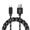 Câbles USB de charge rapide Type C Data Sync Câble de chargeur Micro tressé fort pour Smartphones Android