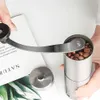 Macinacaffè argento Mini macinacaffè manuale in acciaio inossidabile fatto a mano macinacaffè macinacaffè utensile da cucina 210607