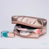 Mulheres Cosméticos Saco Rosa Ouro Make Make Bag Zipper Make Up Bandbag Organizador Armazenador Caso Bolsas Hospedaria Wash Beauty Box1