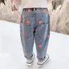 Jeans meisjes full heart herfst lente peuter kinderkleding kinderen broek voor baby meisje broek