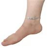 Simple Anklet Fine Metal Arrows Sequined Snake Bone Anklet Piedi Ring Decoration