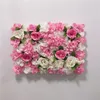 Panel de flores decorativo para la pared de flores Hojas hechas a mano Flores de seda artificial Decoración de pared de la pared de la boda