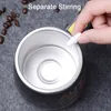 Tazza magnetica ricaricabile automatica automatica ricaricabile tramite USB Miscelatore intelligente elettrico creativo Tazza per caffè e latte Bottiglia d'acqua 210804