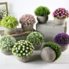 2021 Fake Flower Grass Ball 16 Styles Pe Plastic Bonsai Artificial Flowers Simulation Green Plant Restoring Ancient Ways Home Furnishing