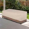 Amerikaanse voorraad 79 * 37 * 35in Heavy Duty 600D Oxford Polyester Outdoor Patio Meubilair Cover Khaki A51 A52328G