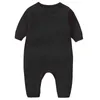 Newborn Baby Jumpsuits Infant Solid Colors Rompers Kids Long Sleeve Onesies Kid Boys Clothes 365 J2