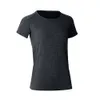 Maglie a manica SYROKAN T-shirt atletica da allenamento senza cuciture da donna Raglan Top da corsa
