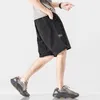 Bolubao Mens Summer Cargo Shorts Fashion Knä Längd Drawstring Män Shorts Plus Storlek 5XL 210518