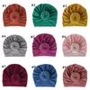 Cappello da bambino niblet rotonde nodo turbante indiano neonato ragazzo ragazzo berretto berretto berretto berretto berretto waffle headwrap1317386