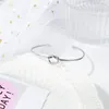 Brand Simple Thin Stainless Steel Female Women Heart Bracelets BanglesCrystal Silver Gold Color Fashion Jewelry Bangle