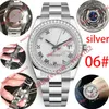 Liten diamant herrklocka romerska siffror Mechanica automatisk 41mm högkvalitativt rostfritt stål vattentät sport stil Klassiska guldarmbandsur