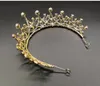 Klipy do włosów barrettes złote korony Piękna nakrycie głowy Bride Wedding Tiara