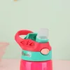 430ML Kid Water Sippy Bottle Creative BPA Free Plastic Baby Feeding Cup Avec Paille Anti-Fuite Drop-proof Bouteilles Boire Enfants Tasses YL0299