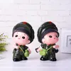 Decorative Objects & Figurines Resin Girl Coin Container Creative Saving Pot Fashion Money Bank Desktop Storage Jar