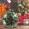 PVC Opblaasbare Bal Kerstballen Boom Decos Xmas Decoratieve Outdoor Giant Vakantie Springkussens Decoratie 60 cm 211105