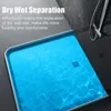 Other Bath & Toilet Supplies 1M/2M Silicone Bathroom Water Stopper Shower Dam Non-slip Dry And Wet Separation Flood Barrier Door Bot