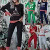 Kadın İki Parçalı Pantolon Moda Noel Suit Casual Gevşek Merry Baskılı Uzun Kollu Tişört Kazak Uzun Pantolon Seti # G3 Tops