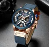 Часы Curren Watch Mens Часы Лучшие Бренд Роскошные Мужские Повседневная Кожа Водонепроницаемый Хронограф Мужчины Спортивные Кварцевые Часы Relogio Masculino 210329