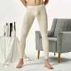 Seobano Outono e Inverno Homens Sexy Algodão Long Johns Low Rise Becos Térmicos Leggings 211110