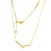 Shining Wish Collier Necklace Fashion Golden Shine Chain Collane per donne 2021 Dichiarazione Catene di girocollo regolabile 6970626