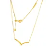 Desejo Shining Wish Collier Colar Moda Golden Shine Chain colar