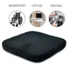 Memory Foam Wedge Car Seat Chair Lumbar Support Cushion Back Pain Height Booster For Office Pain Relief Elastic 210611