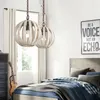 Kroonluchters rustiek wit hout kroonluchter bar woonkamer restaurant oude industriële lampen loft vintage home decor vogel kooi suspension lamp